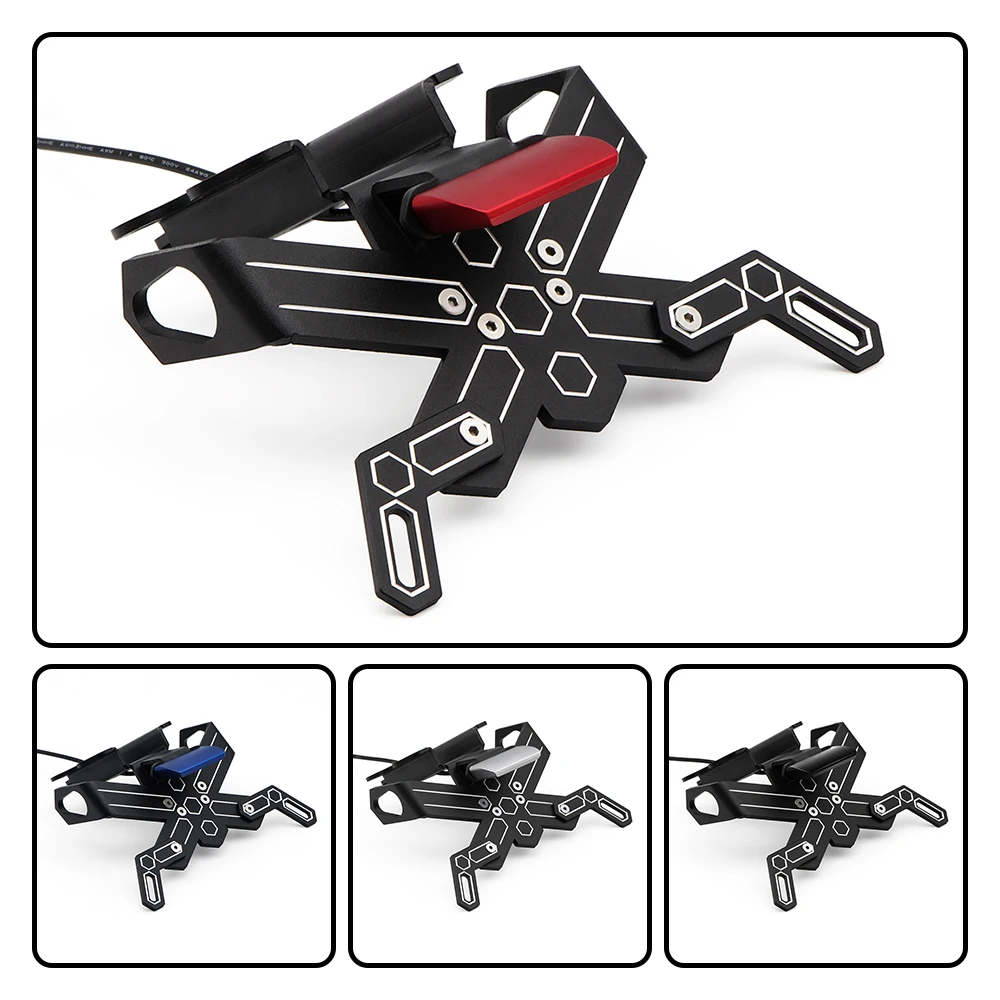 Motorcycle Accessories Rear License Plate Mount Holder Modification For YAMAHA MT FZ 07 2014 2015 2016 2017 2018 2019 2020