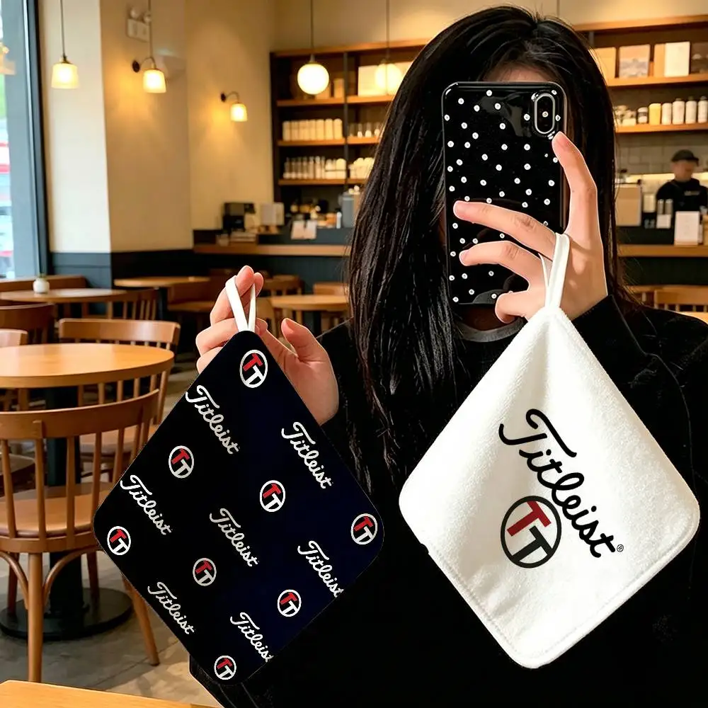 Polyester Cotton Hanging Kitchen Towel Skin Friendly Hand Wiping Towel For Hotel Cafe LOGO T-T-titl-ei-stS Household