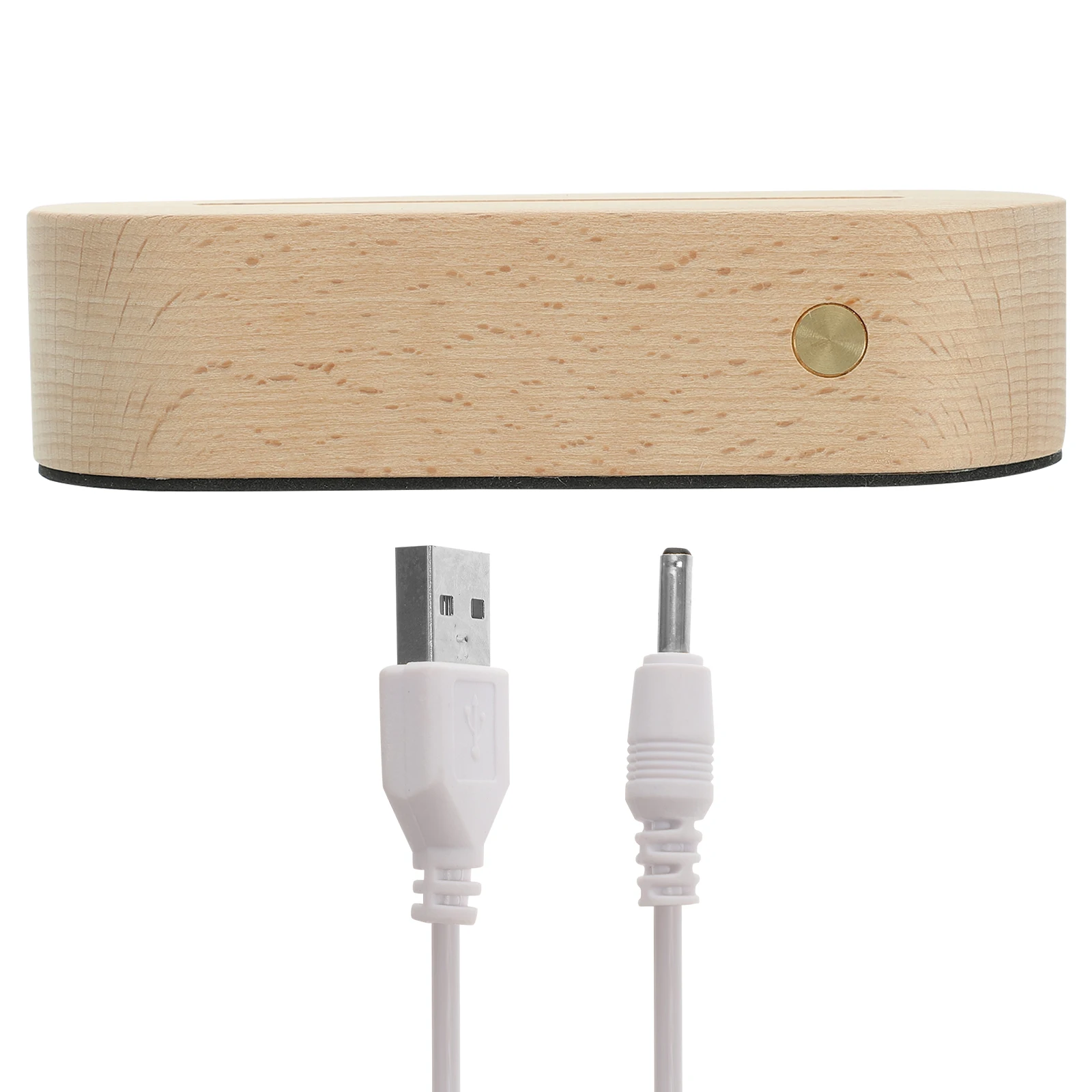 

LED Night Light Base Display Wooden Frame Pedestal for Lamps Small