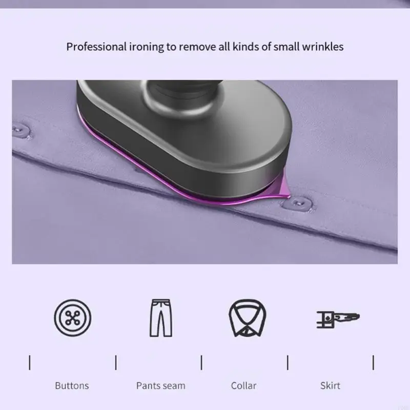   Portable Clothing Steamer Rapid Wrinkles Removals Systems Ergonomic Handle Suitable for Dorm Office Vacation Essential