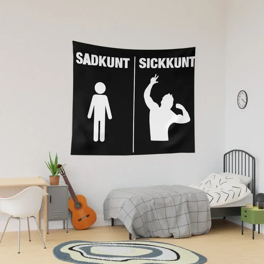 

Zyzz Sadkunt Sickkunt Gym Bodybuilding Motivational Aesthetic Veni Vidi Vici Design Tapestry Korean Room Decor Tapestry