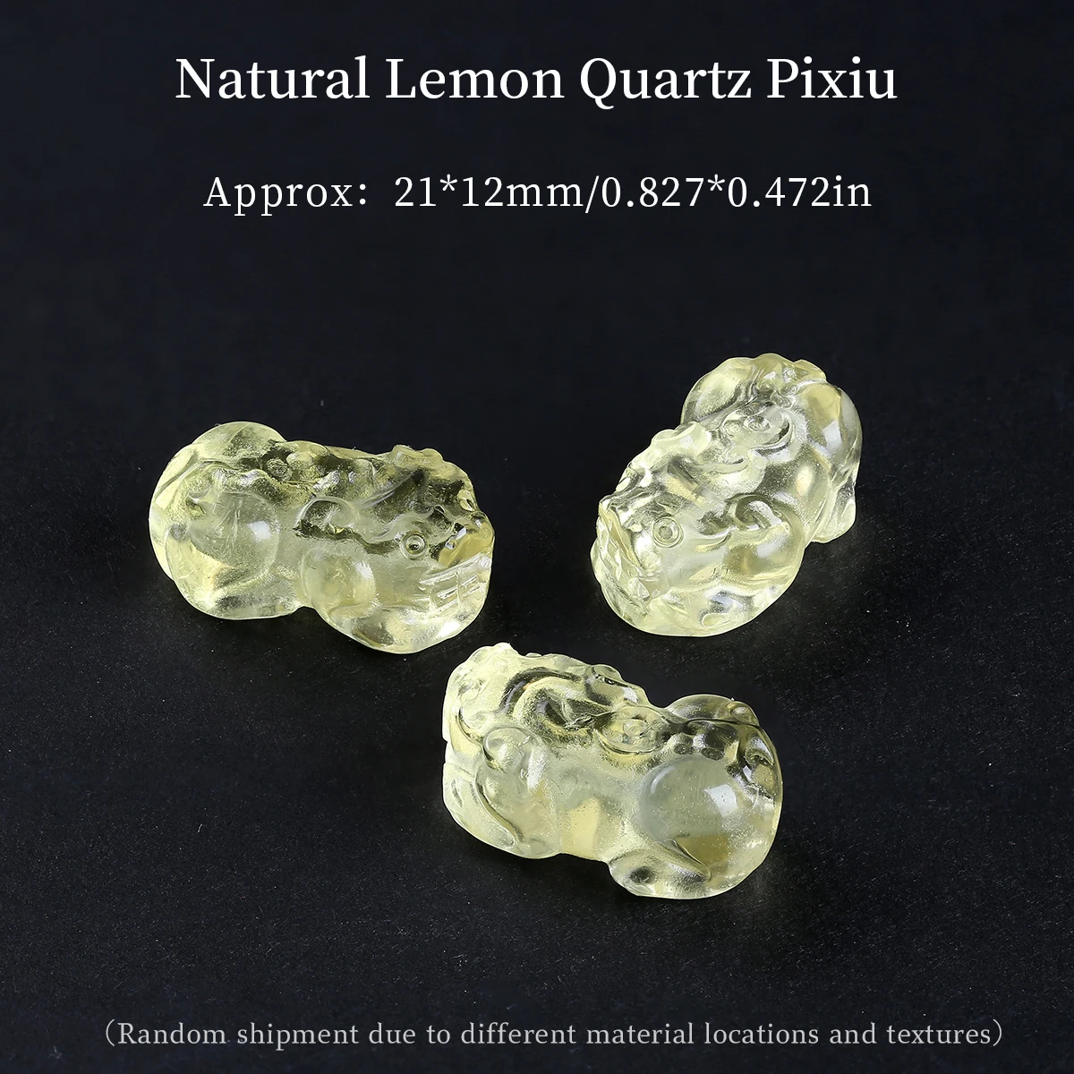 Natural Lemon Quartz Citrine Carved Loose Spacer Beads