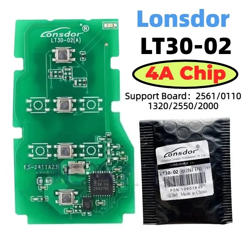 

Lonsdor LT30-02 Universal 4A Smart Key PCB 312.09/314.35MHz For Toyota Corolla Levin Allion Camry work with KH100+ K518 Series