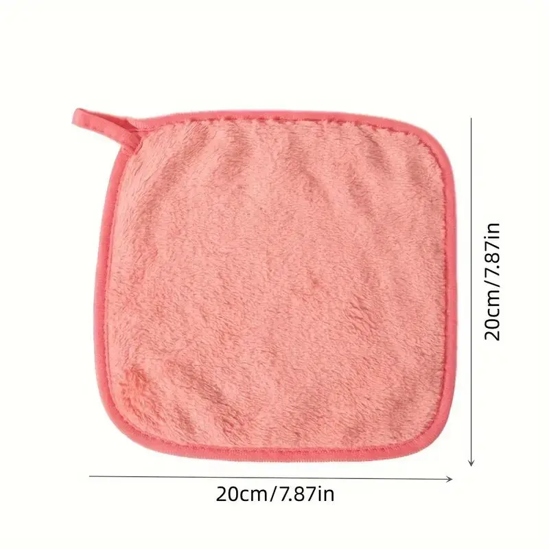 1/7pcs Makeup Remover Cloths For Face, Eye, Lips, Reusable Makeup Remover Pads, Soft Microfiber Facial Cleansing Cloths