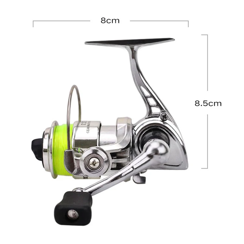 Pocket Mini 100 Spinning Reel Fishing Tackle Small Spinning Reel 4.3:1 Metal