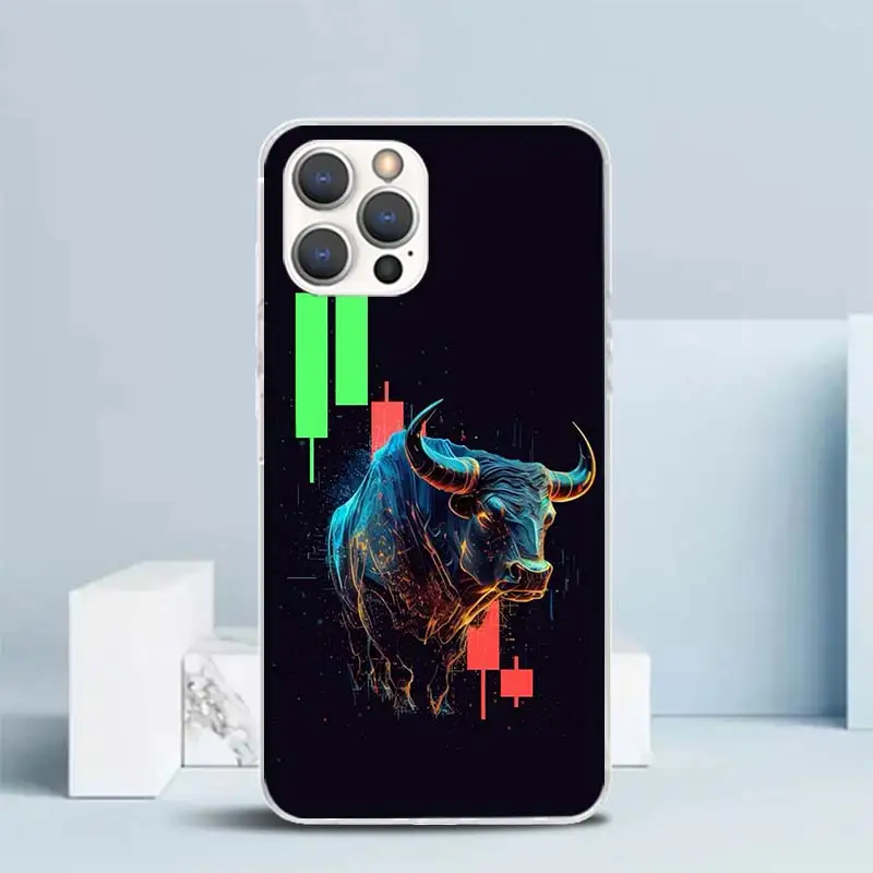 Trade Investment Forex Stock Market Soft Cover for iPhone 15 14 13 12 Mini 11 Pro Max Print Phone Case X XS XR 7 Plus 8 + SE Pat