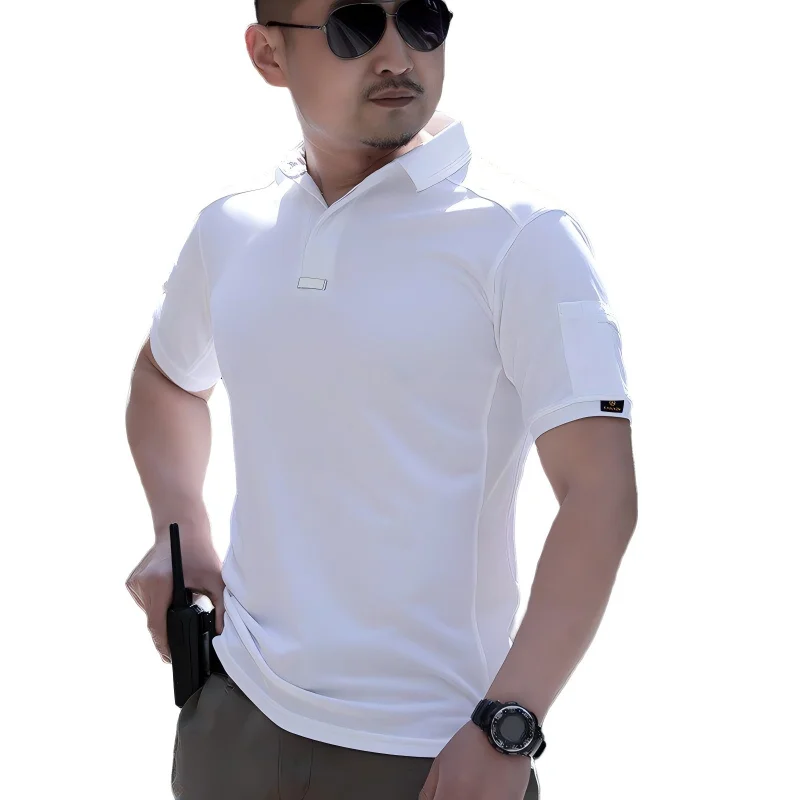 Consul's New Outdoor Quick Drying T-Shirt With A Thin Collar, Sporty And Breathable, Tactical For Military Fans