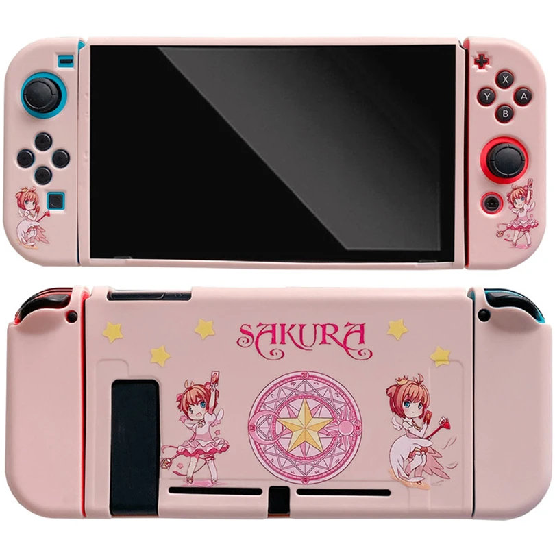 Anime Cardcaptor Sakura Cerberus TPU Soft Case for Nintendo Switch Split Housing Console Controller NS JoyCon Game Accessories