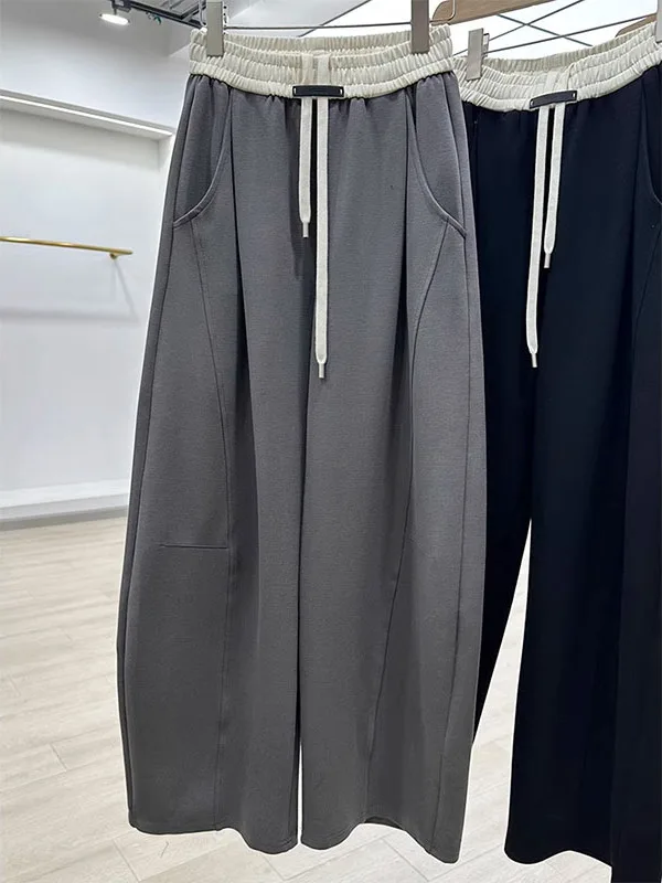 

Спортивные брюки унисекс больших размеров (до 300 фунтов), свободные повседневные драпированные брюки-джоггеры с широкими штанинами для мужчин и женщин, весна-осень