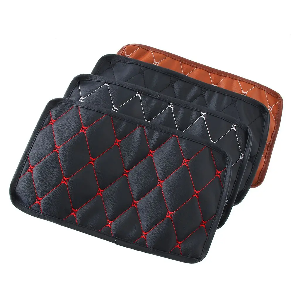 Car Armrest Mat Interior Auto Armrests Storage Box Mats Universal Armrest Cushion Cover Pad Automobiles Protector Waterproof Pad