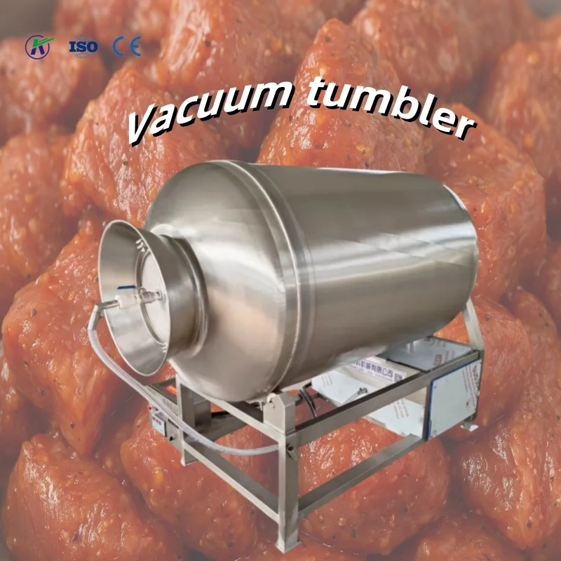 304 rolo de vácuo de aço inoxidável amassar marinheiro processamento de carne copo máquina de marinar bom preço para carne carneiro porco