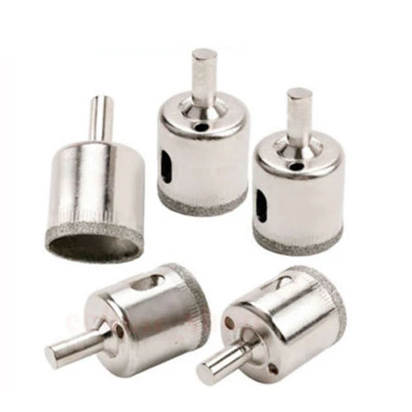 5pcs Diamond Tile Hole Saw Drill Bit Bits Set Glass Marble Granite Slate Cutting