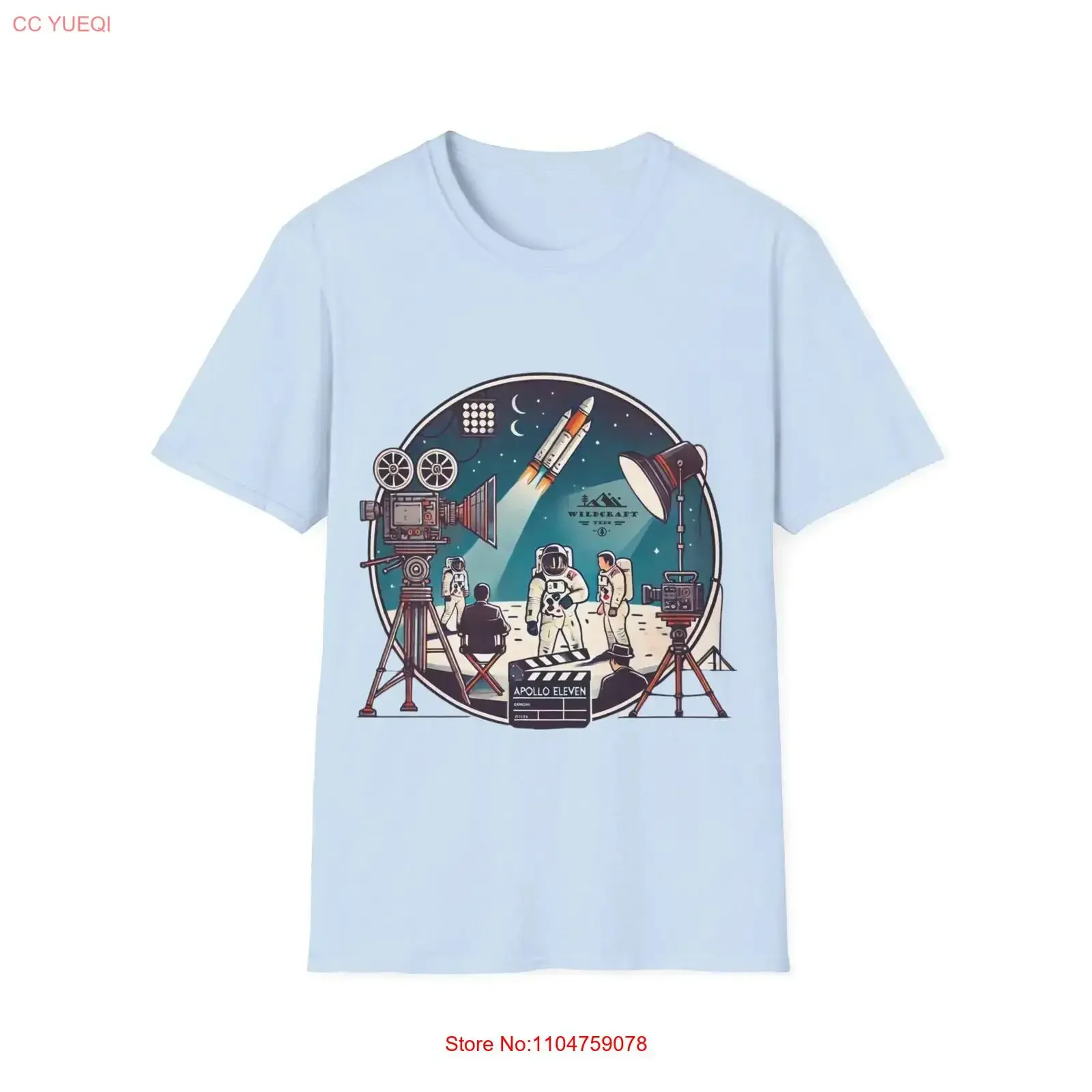 Apollo 11 Fake Moon Landing T Shirt Conspiracies and Science Fiction vintage Washed Slightly designer clothes fashion Stylish