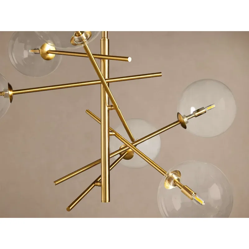 Glass Ball Pendant Light Art Decoration Home Lighting Salon Lighting Chandelier for Villa Restaurant Bedroom