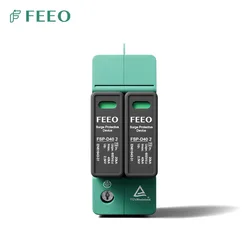 FEEO nuevo Protector contra sobretensiones 2P 600V 800V CC máquina de protección Spd instalación eléctrica Protector de voltaje protección de electricidad