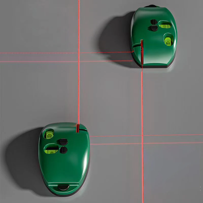 Balança laser eletrônica portátil de 90 graus, alimentada por bateria, nível de linha infravermelha, longa distância, alta precisão, parede de nível infravermelho