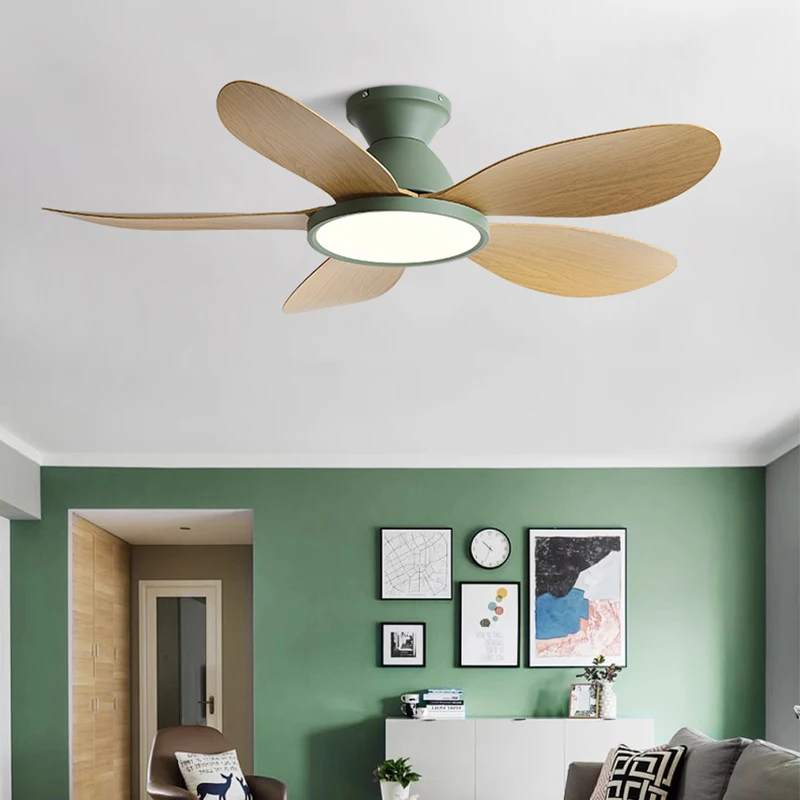 QINIWAKE 40/46 Inch DC Ceiling Fan Silent BLDC Motor Remote Control Energy‑Saving Ventilator for Living Room Bedroom Dining Room