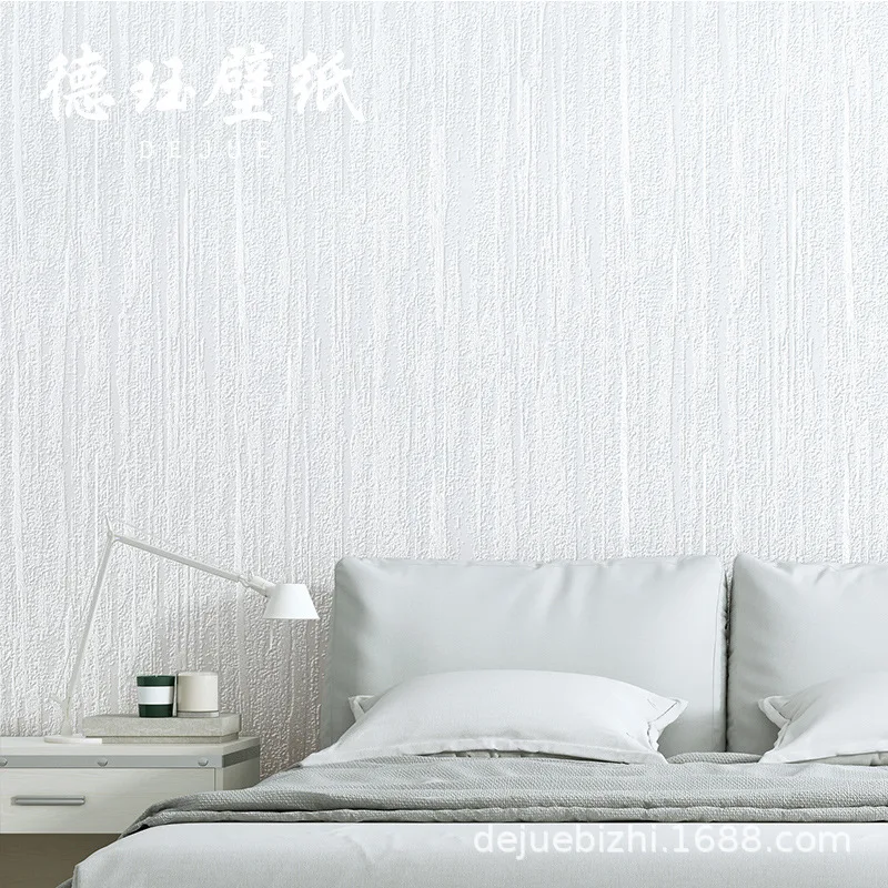 الحديثة الحد الأدنى بلون الأبيض خلفية الشمال نمط دياتوم الطين جدار تغطي للمنزل غرفة المعيشة غرفة نوم غير ذاتية اللصق #3