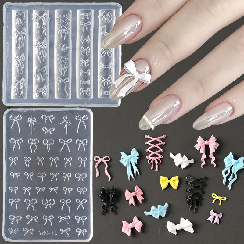 Elegant Bow Silicone Nail Art  - 3D Printing Ptc 评论和价格