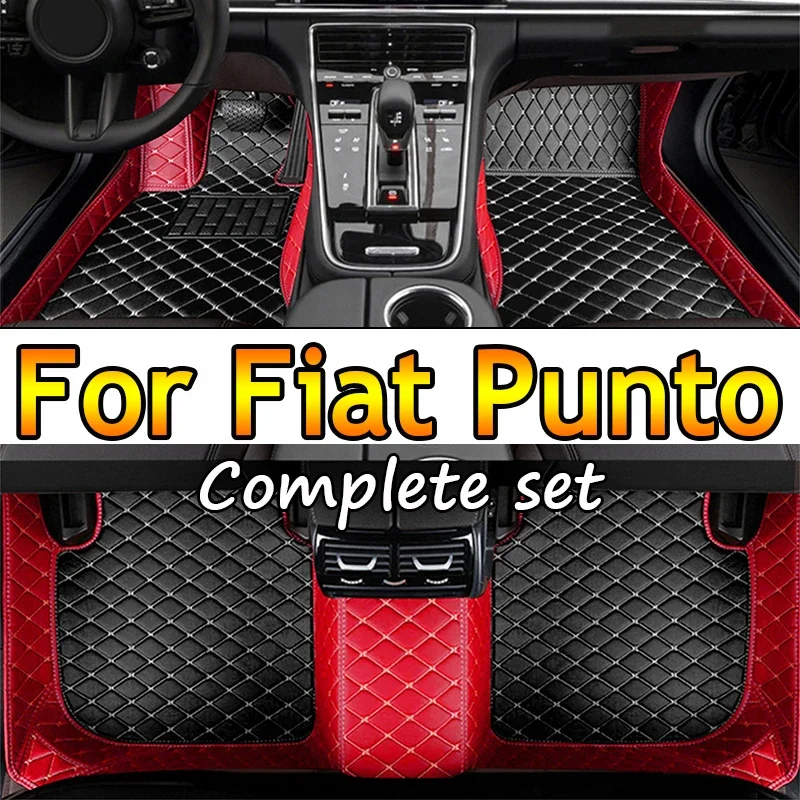 

Custom Made Leather Car Floor Mats For Fiat Punto 2007 2008 2009 2010 2011 2012 2013 Carpets Rugs Foot Pads Accessories