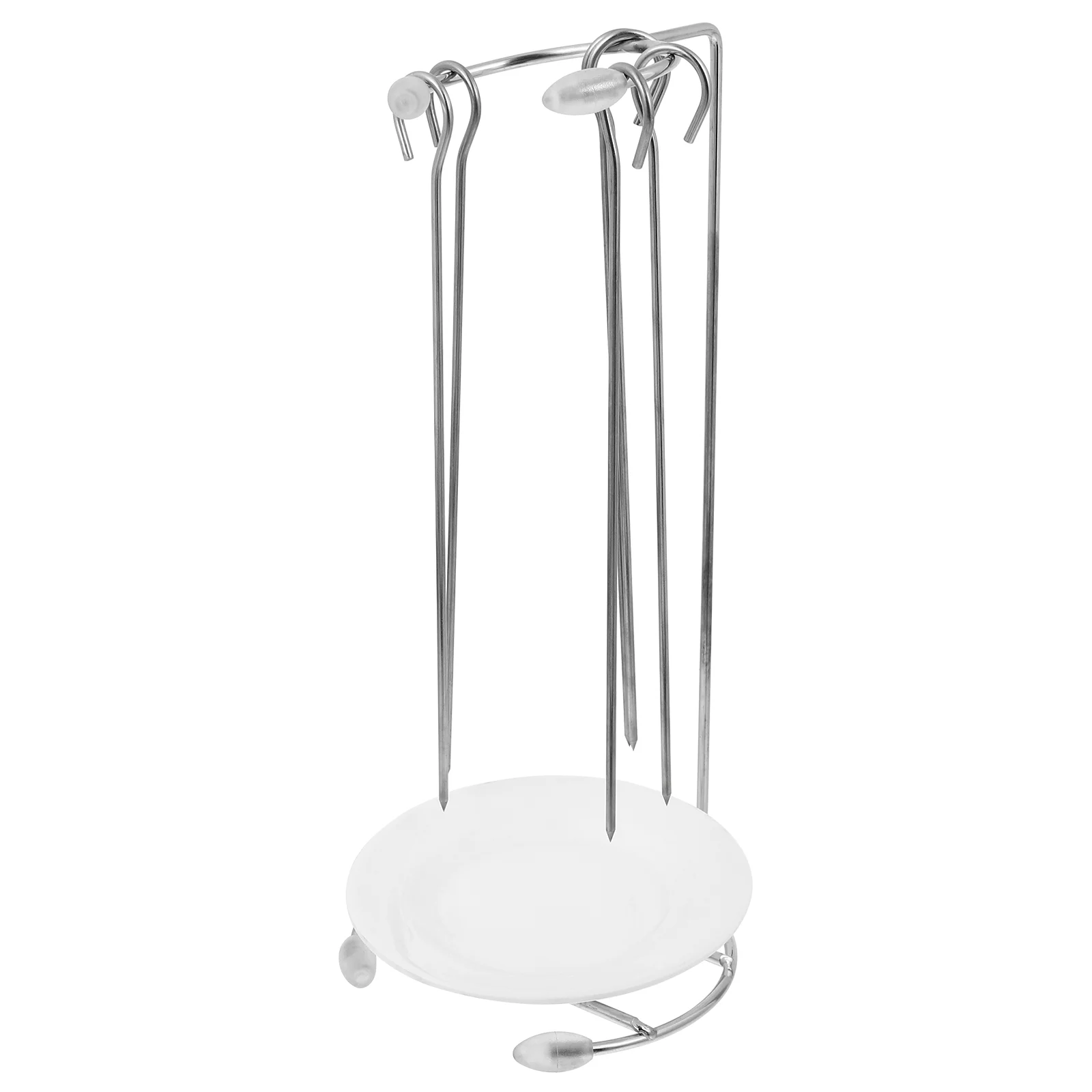 Roast Rack Stirrers Reusable Tray Hanging Barbecue Skewer Kabob Grill Holder Skewers for Roasting Sticks Bracket