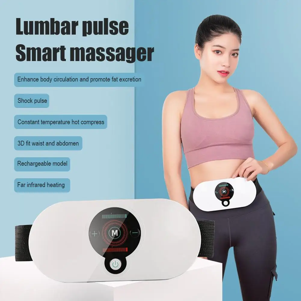 

New 1pcs Electric Slimming Machine Professional Big tool Body Burning Thin Waist Belt Device Belly Massage Abdominal Full F U9J3