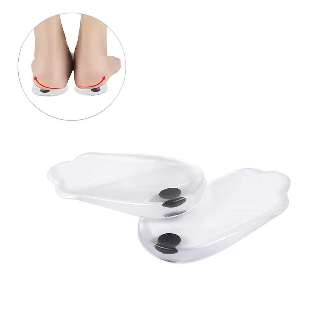 

2 Pairs Heel Lift Inserts Correction Insole Practical Insoles Shoe Pads Wedge Half