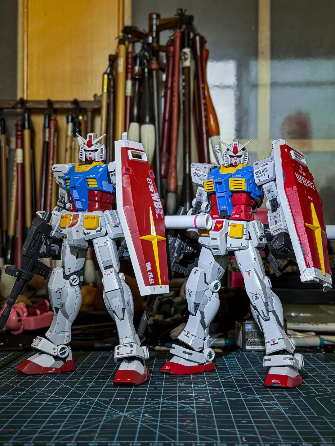 In Voorraad Originele FAT CAT Model MG 1/100 RX-78-2 Ver.2.0 Plastic Model Kits Action Anime Figuur Collectie Robot Speelgoed Geschenken