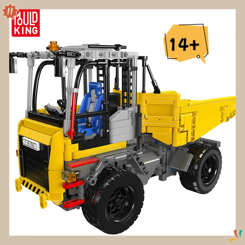 

MULDKING 1230 шт. инженерная серия шарнирный самосвал строительные блоки MOC головоломка сборная игрушка креативный подарок на день рождения 17092