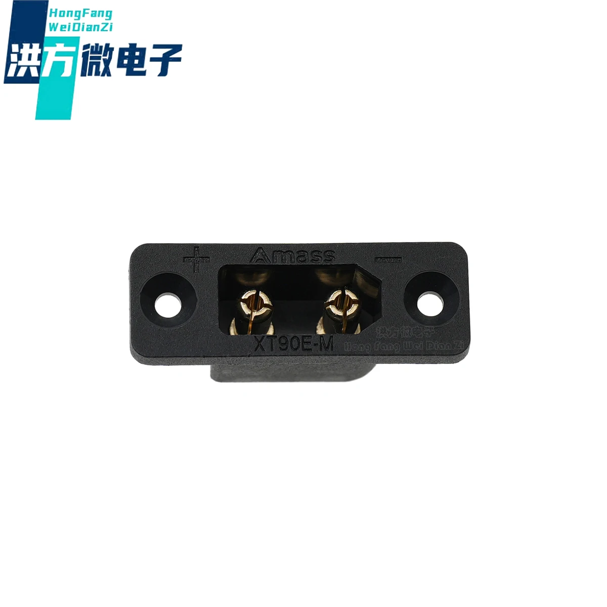 5PCS Original, XT90E, Gold Plated Navigation Plug with Fixed Hole Connector, Lithium Battery/ESC, black, male；XT90E-M. G.B