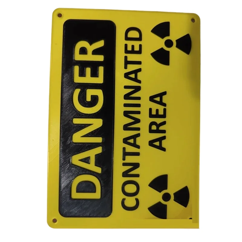 Danger Contaminated Area Nuclear Radiation Sign / Danger - Novelty Sign