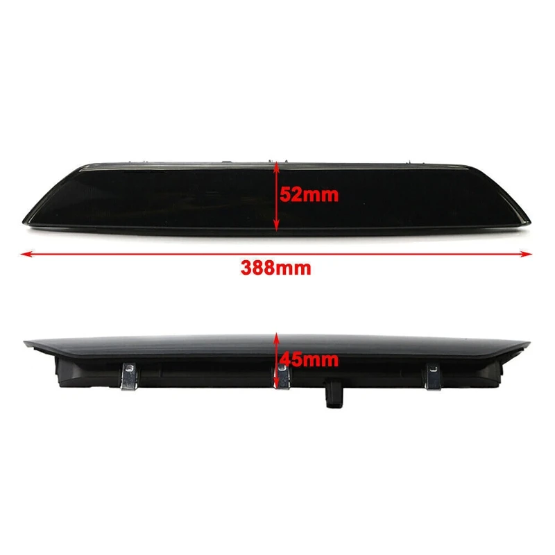 1pc Black/Red Shell Red Light LED Additional Brake Light for Ford Transit 2015~2020