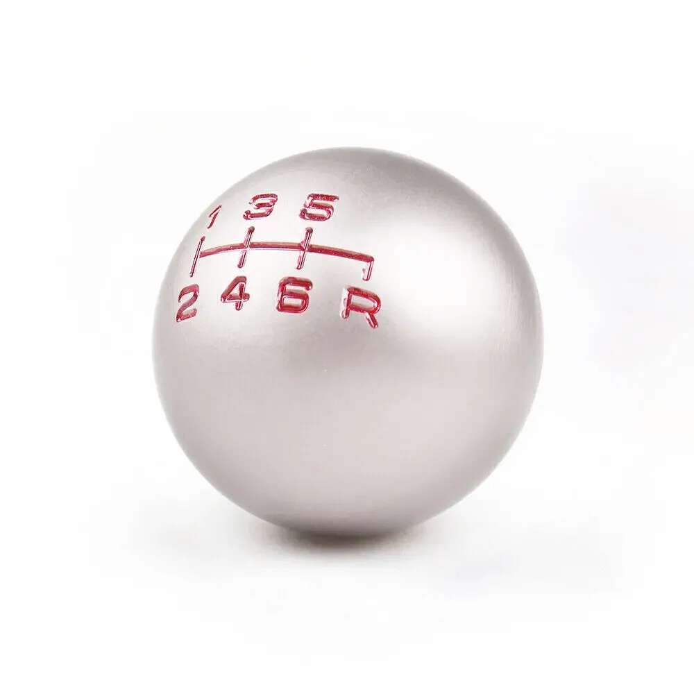1pc Silver 6 Speed Metal Shift Knob Cover Car Shifter Lever Head for Honda Civic EP3 TYPE R DC2