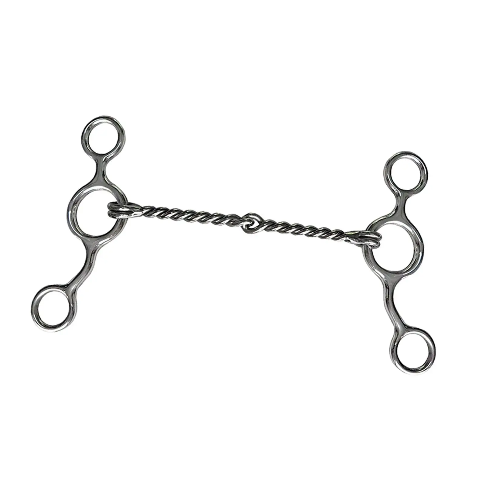 Stainless Steel Horse Bit 12.7cm Lightweight Equestrian Mouth Bit Outdoor Horse