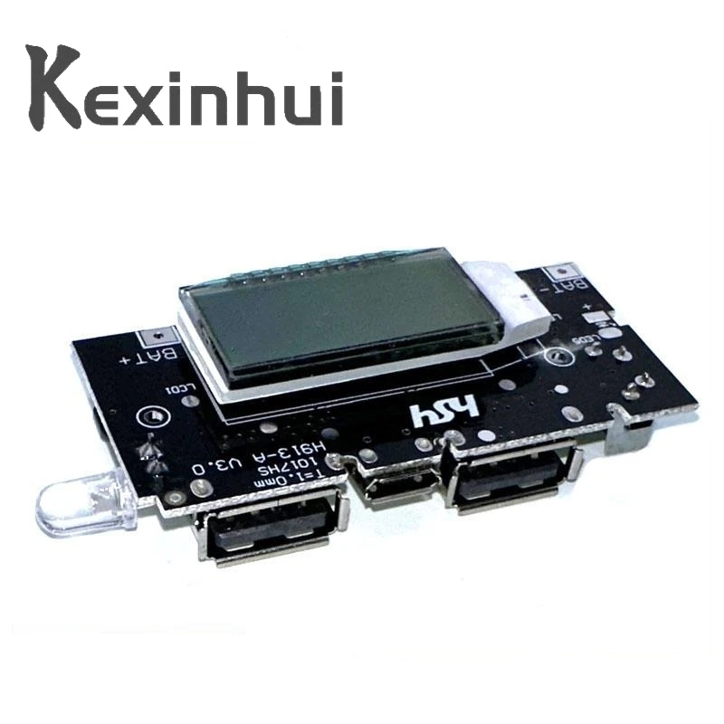 Dual USB 18650 Battery Charger PCB Power Module 5V 1A 2.1A Mobile Power Bank Accessories for Phone DIY LED LCD Module Board