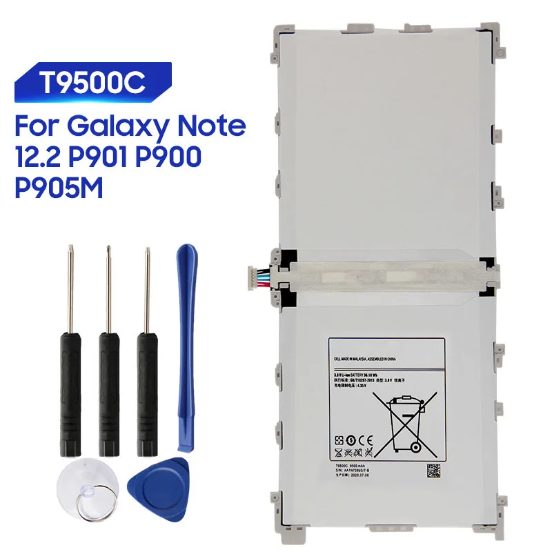 Battery For Samsung Galaxy Note 12.2 P900 P901 P905 SM-T900 SM-P900 Rechargeable Tablet Battery T9500E T9500C T9500U T9500K