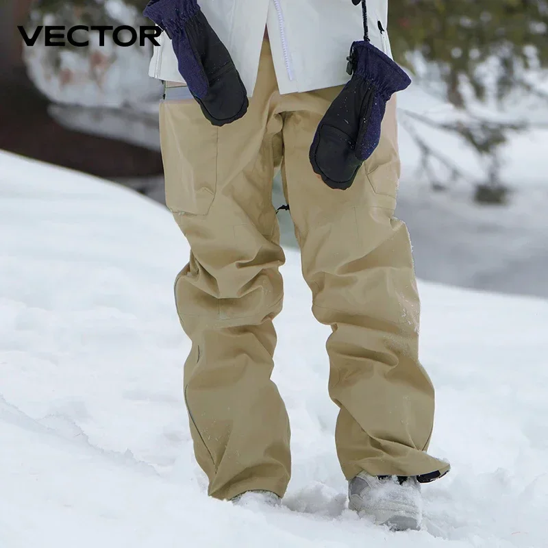 Pantaloni da sci invernali di marca VECTOR da donna Pantaloni da neve caldi impermeabili antivento di alta qualità da esterno Pantaloni da snowboard