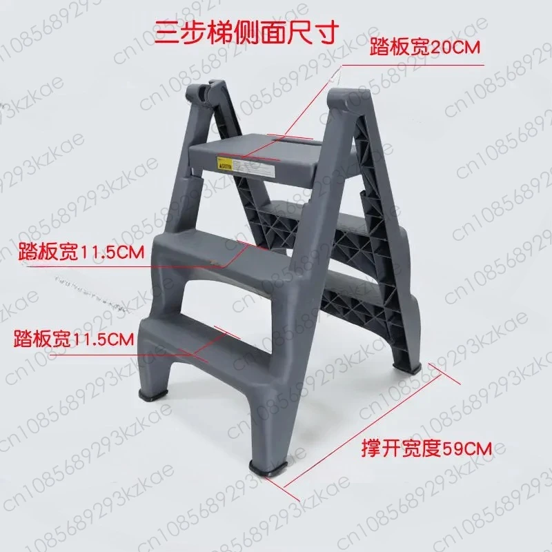 Climbing Stool Secondary or Tertiary Ladder Stool Household Thickened Foot Ladder Folding Car Wash Stool Ladder Car Beauty