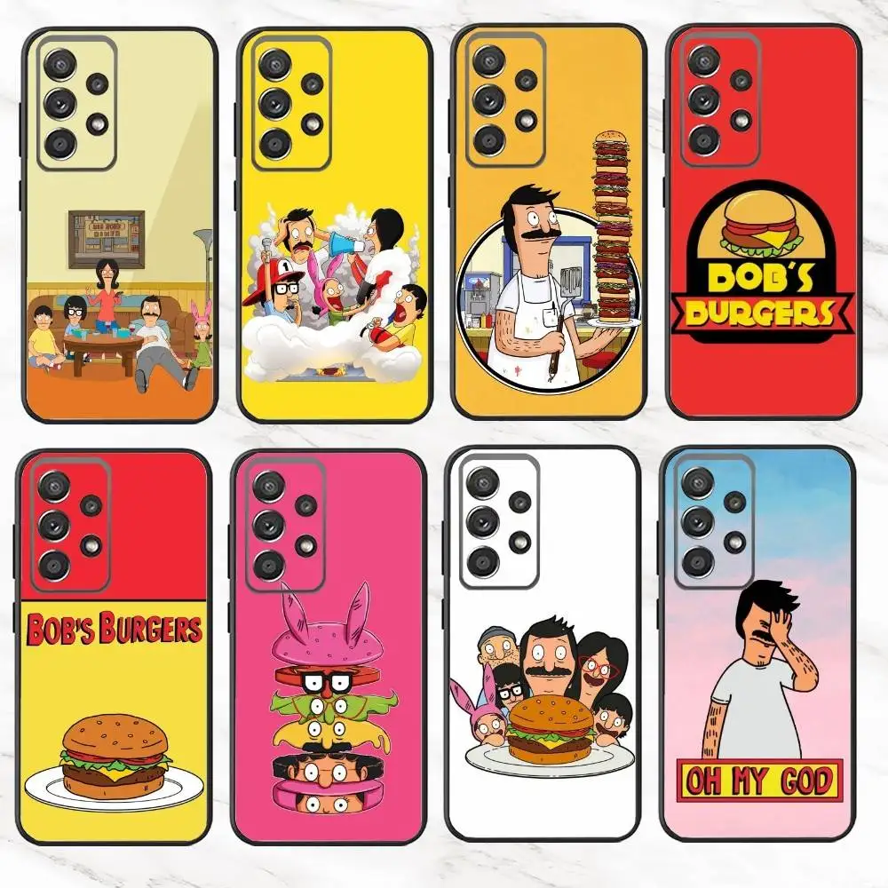 

C-Cartoon B-Bobs Burgers Phone Case For Samsung S25,S24,S21,S22,S23,S30,Ultra,S20,Plus,Fe,Note,10,9,5G Black Cover