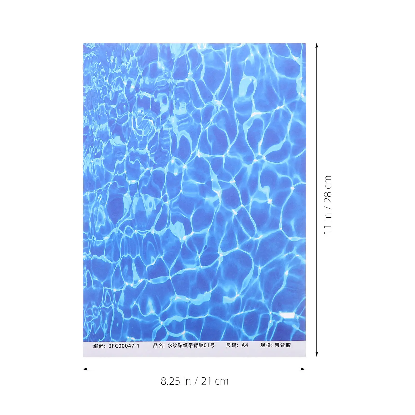 10Sheets Water Grain Sticker Realistic DIY Landscape Sticker Removable Ocean Wave Background Micro Landscape Decorative Decal