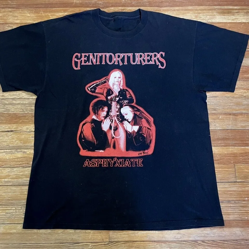 Genitorturers Band Classic Black Cotton Unisex T-shirt All Sizes ZL030