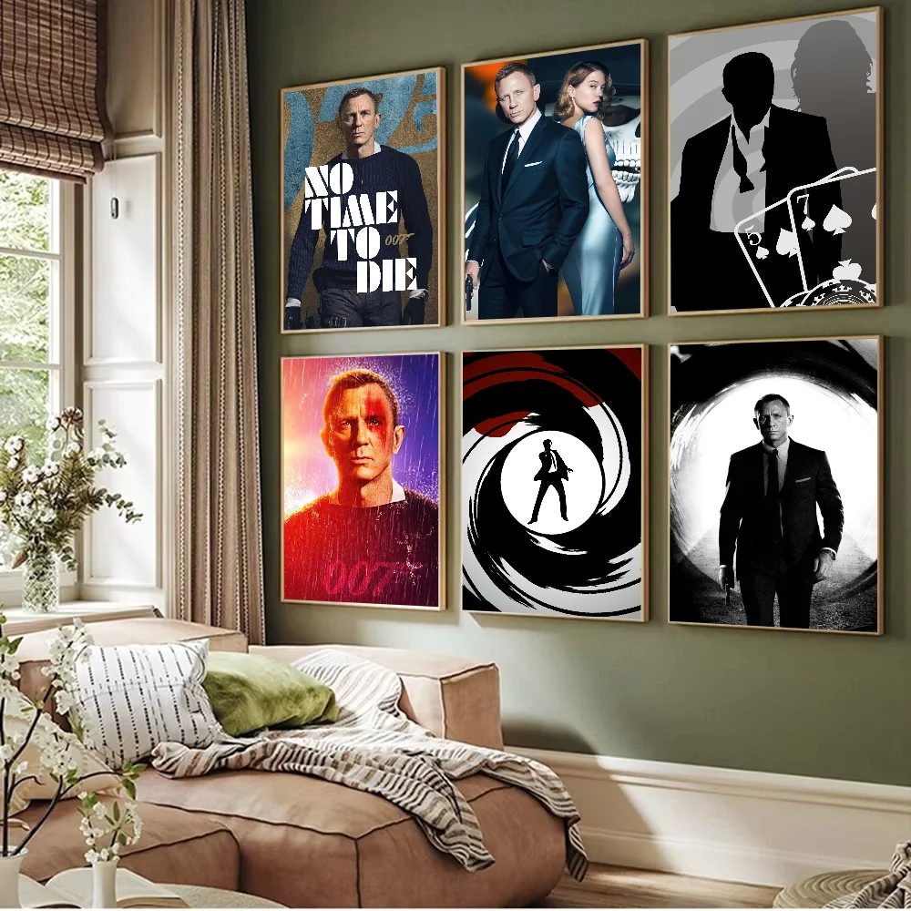 Film J-James B-Bond 007 Poster Prints Artwork festival Bedroom Club living room Home Deco