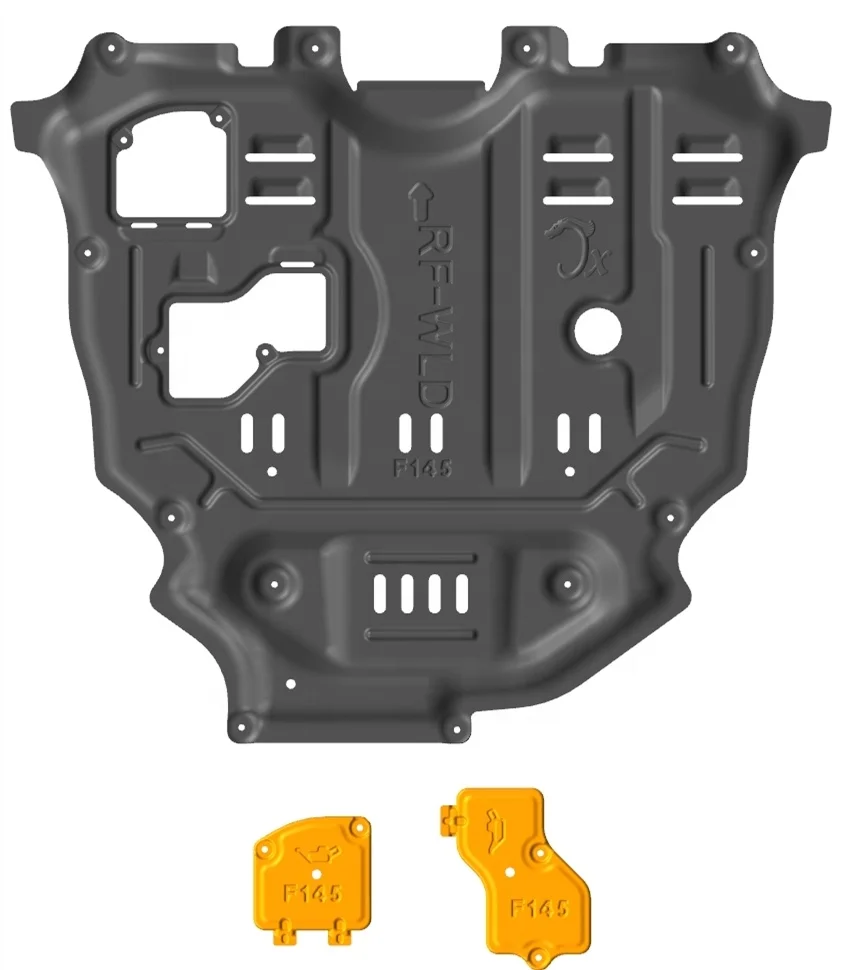 JUNXI 3D Magnesium Aluminum Alloy Engine Skid Chassis Protection Plate fit for TOYOTA Wildlander