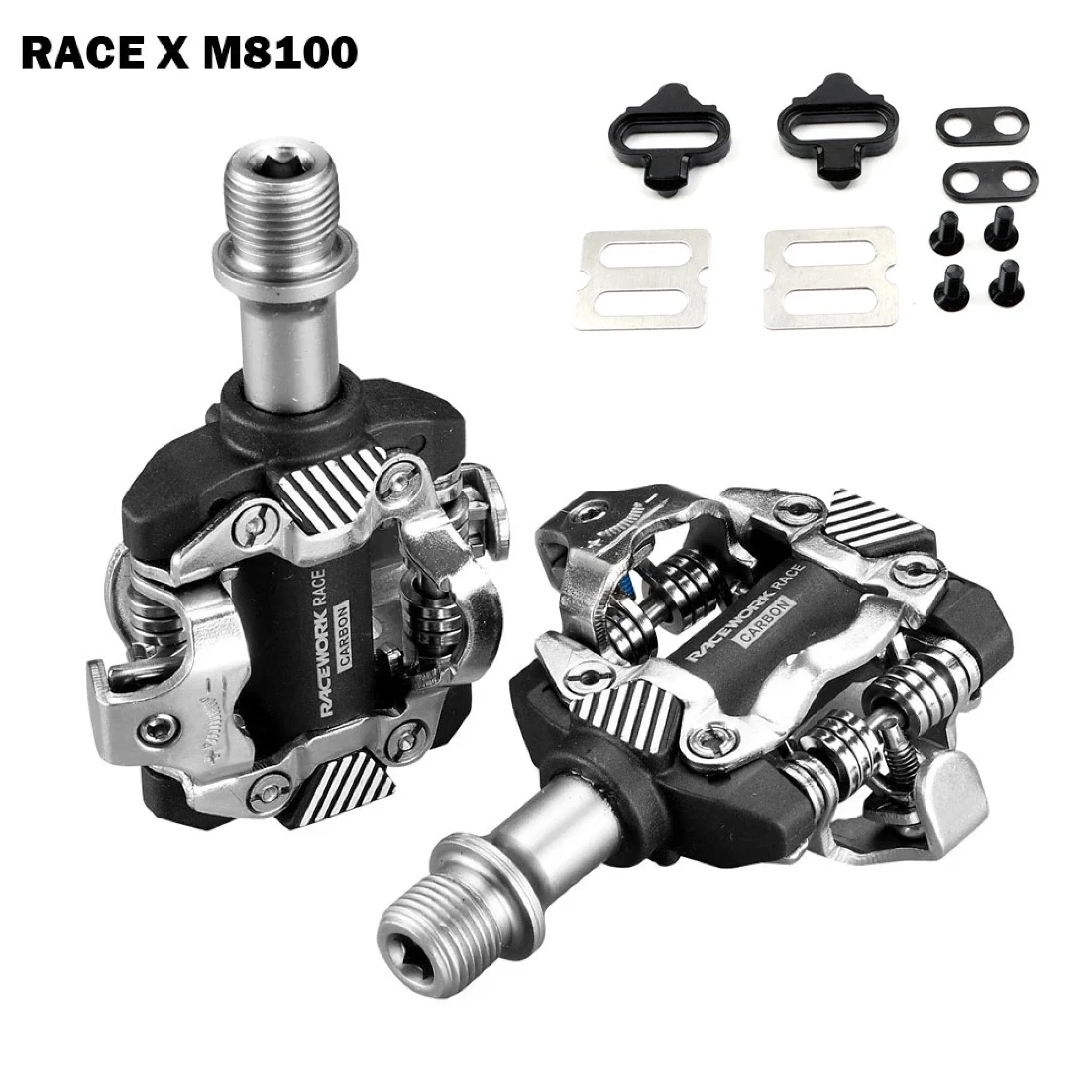 Professional Racing Bicycle Pedals PD-M8020 PD-M8100 MTB Mountain Bike Self-Locking SPD with Cleats forShimano Bike Parts