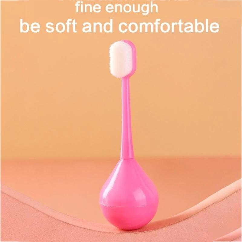 J15U لطيف لون الحلوى الطفل الاطفال فرشاة الأسنان الناعمة غرامة شعيرات فرشاة أسنان الأطفال فرشاة الأسنان العناية بالفم تنظيف أداة