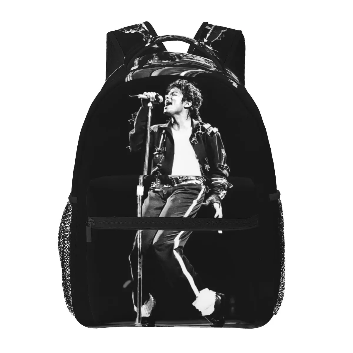Michael Jackson Backpacks Boys Girls Bookbag Students School Bags Cartoon Laptop Rucksack Shoulder Bag Large Capacity