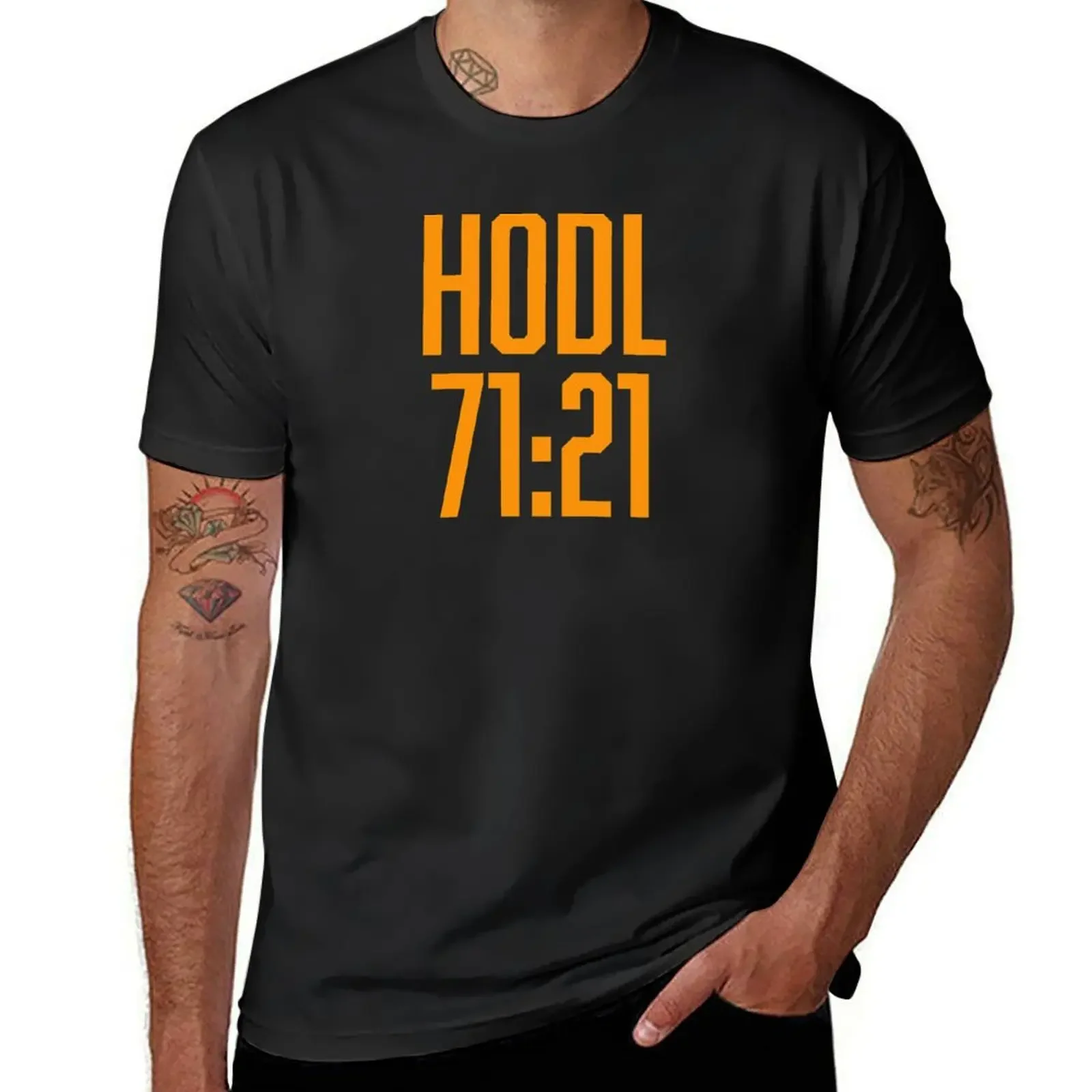 HODL 71:21 T-Shirt cute clothes heavyweights mens graphic t-shirts anime