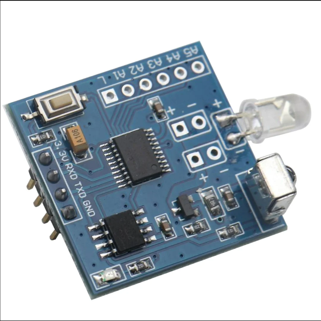 5pieces,Infrared learning module IR05T waveform copy infrared emission encoding microcontroller serial port control support air