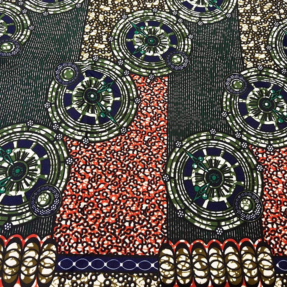 6 ярдов Анкара восковая ткань 2025 Высококачественная африканская ткань с восковым принтом Африканская гарантированная настоящая восковая ткань