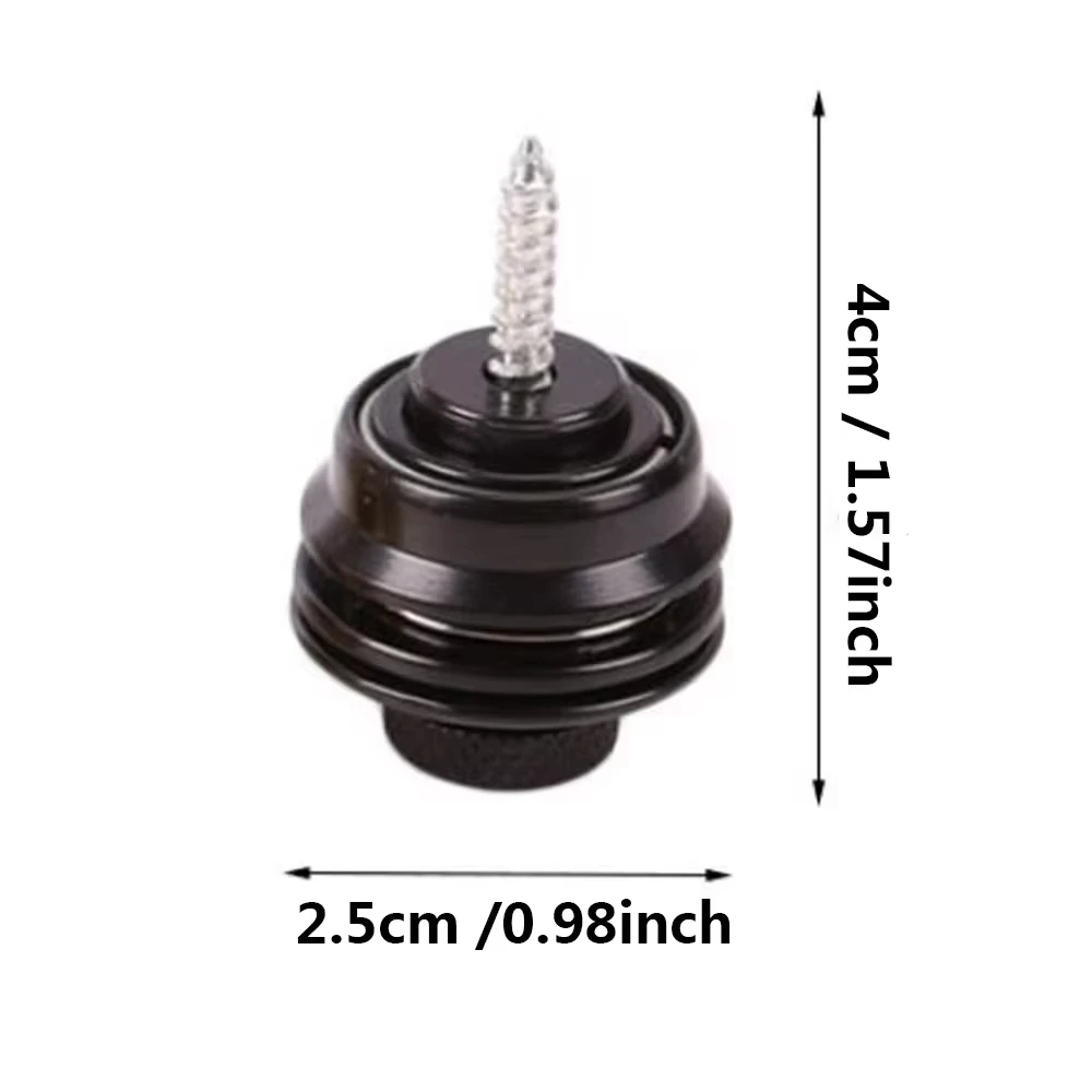 1/2/4Pcs Guitar Strap Locks Black/Gold/Silver, Heavy Duty Metal Button Security Straplock Quick Release for Guitar Bass